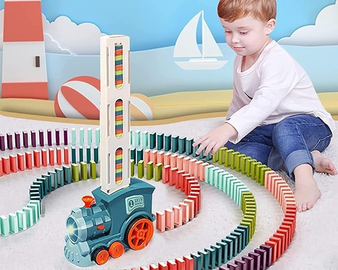 BoughtBro- Domino Train: Baby's Ticket to Playtime Thrills