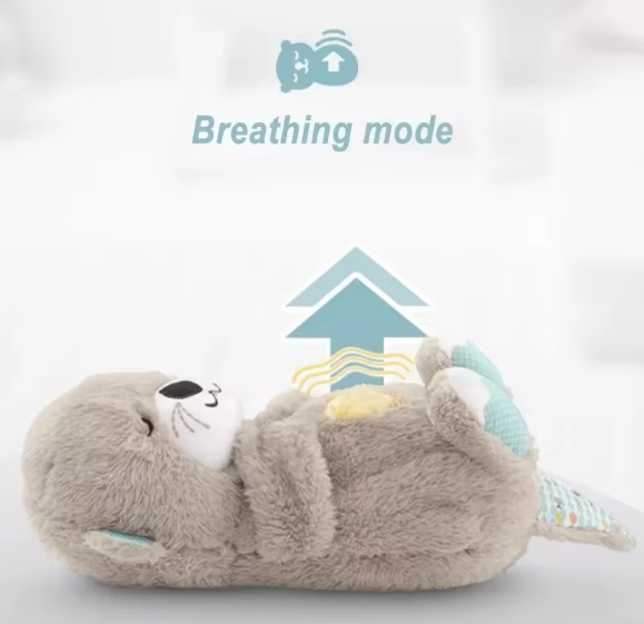 Breathing Otter/Bear Baby Plush Toy