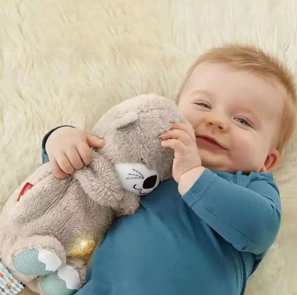 Breathing Otter/Bear Baby Plush Toy