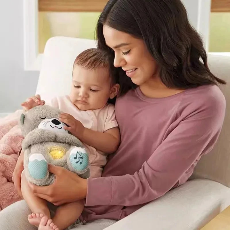 Breathing Otter/Bear Baby Plush Toy