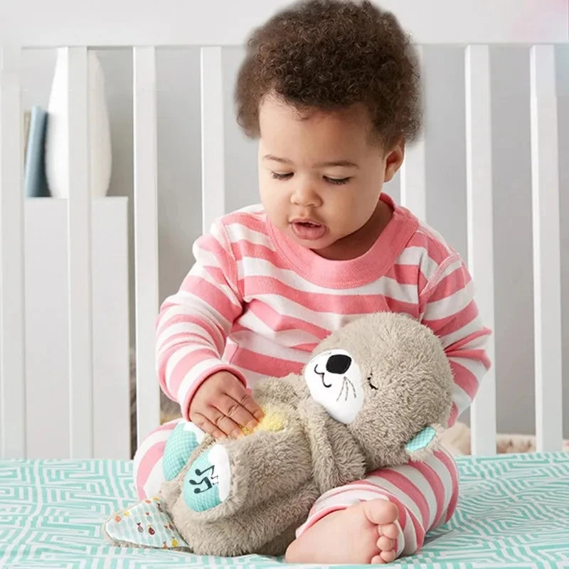 Breathing Otter/Bear Baby Plush Toy