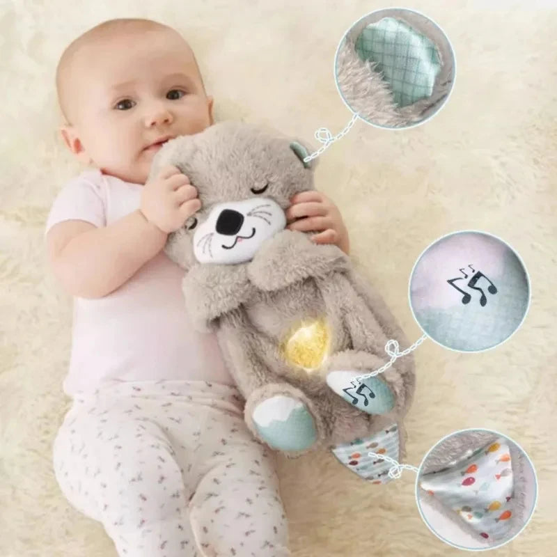 Breathing Otter/Bear Baby Plush Toy