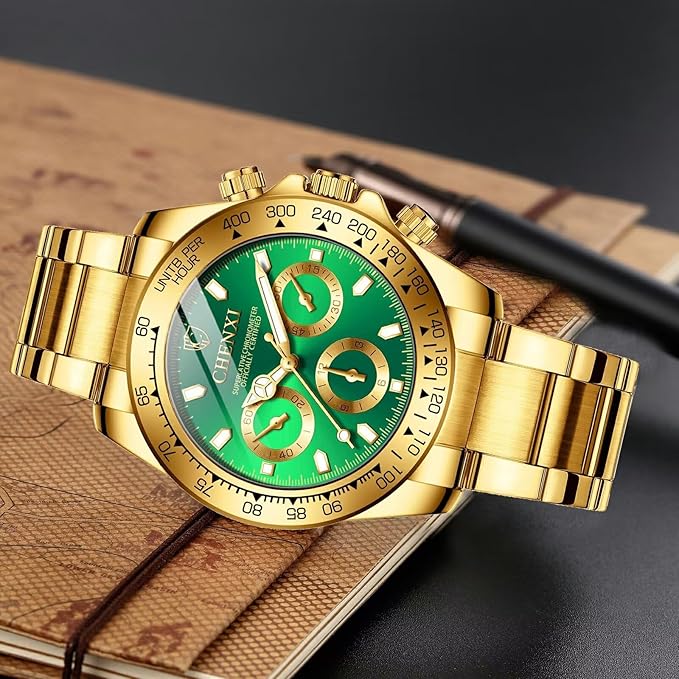 Emerald Elegance: The Ultimate Gold Men’s Timepiece