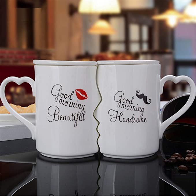 BoughtBro.com-Sip Together, Love Forever: Exclusive Couple Coffee Mug Set