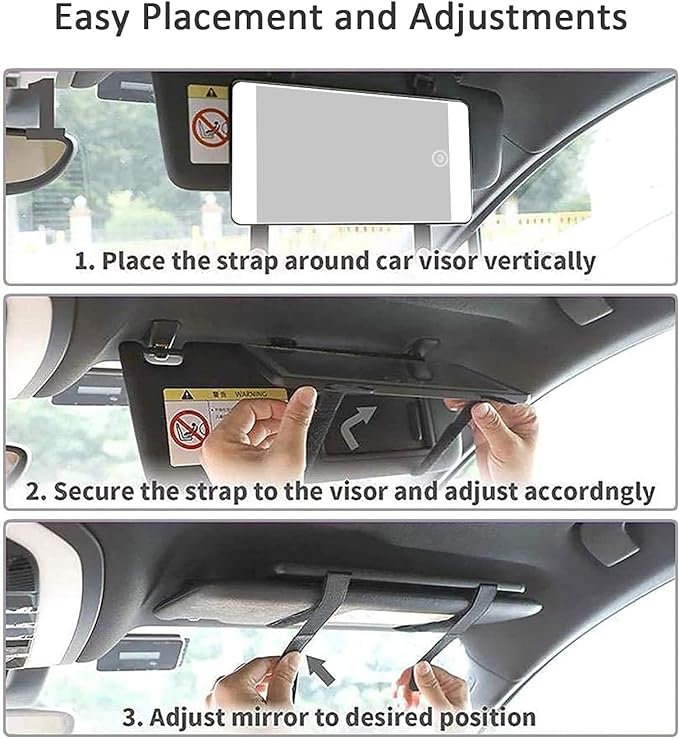 Bright Beauty: LED Vanity Mirror For Your Car