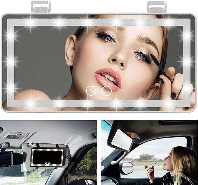 Bright Beauty: LED Vanity Mirror For Your Car