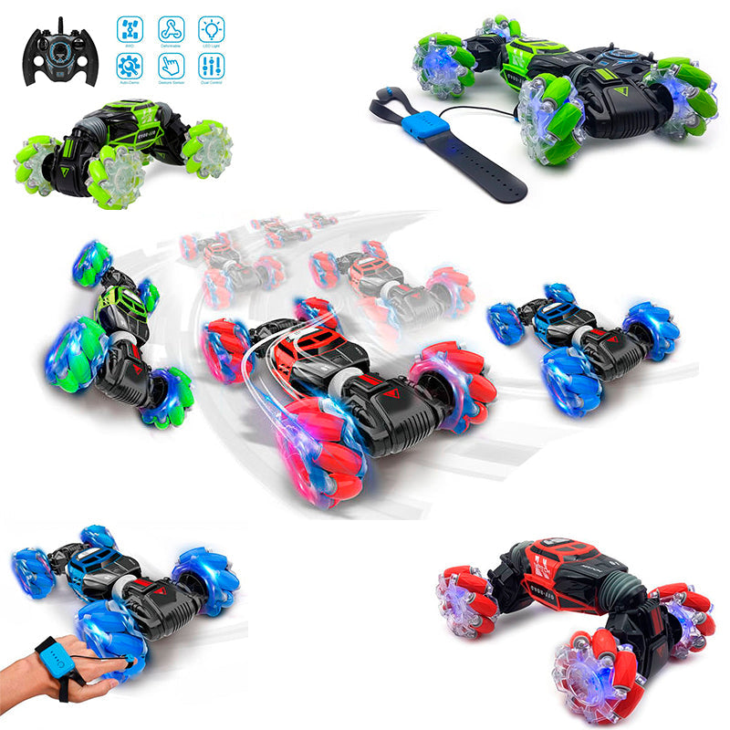 DualForce: Hand Gesture & Remote-Controlled Stunt Car